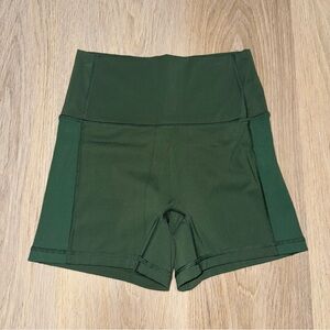 OFFLINE By Aerie Goals 4" Ribbed Shortie in Sycamore Green - Size Medium